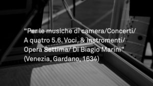 I Madrigali inediti di Biagio Marini – Foto Backstage