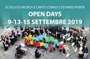 Open Days della Scuola di Musica e Canto Corale Costanzo Porta